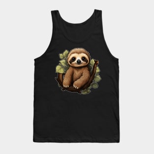 Cute Sloth Hanging Out Tank Top